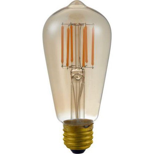 Ledlamp filament E27 ST58 tot ST64 Rustika 4 tot 10 W, Lichtstroom: 400 lm, Type fitting: E27