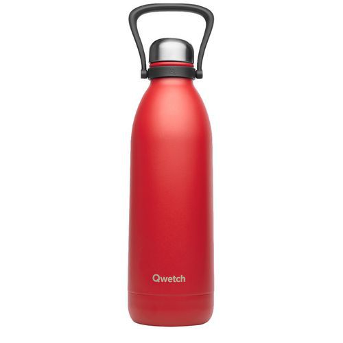 Bouteille isotherme 1,5L rouge matt - Qwetch
