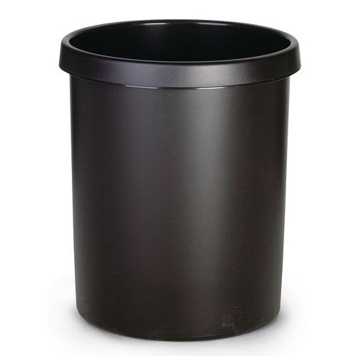 Corbeille ronde à papier en plastique - 30 L Corbeille ronde à papier en plastique - 30 L