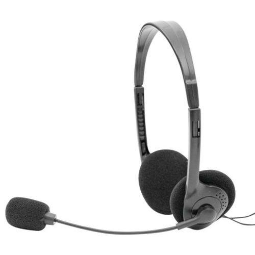 Verstelbare headset stereo USB zwart - Dacomex