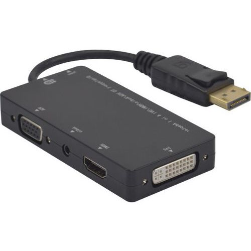Adapter displayPort naar HDMI VGA DVI- 23 cm Adapter displayPort naar HDMI VGA DVI- 23 cm