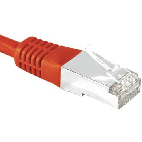 Netwerkkabel RJ45 CAT 6 S/FTP rood 0.7 M