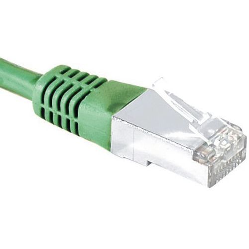 Netwerkkabel budget RJ45 CAT 5e F/UTP groen 0.3 m
