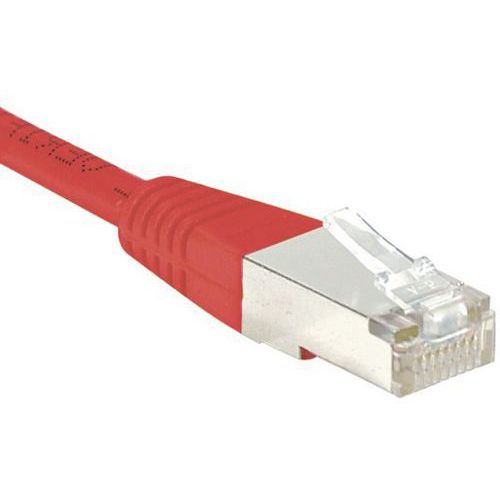 Netwerkkabel budget RJ45 CAT 6 F/UTP rood 10 m