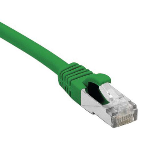 Netwerkkabel RJ45 CAT 6A F/UTP LSOH SNG groen 0.15 M