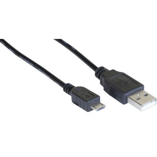 Cordon eco USB 2.0 A / MICRO B noir - 3 m