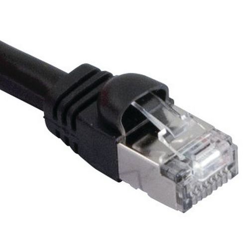 Netwerkkabel RJ45 VoIP CAT 6 S/FTP zwart 10 m