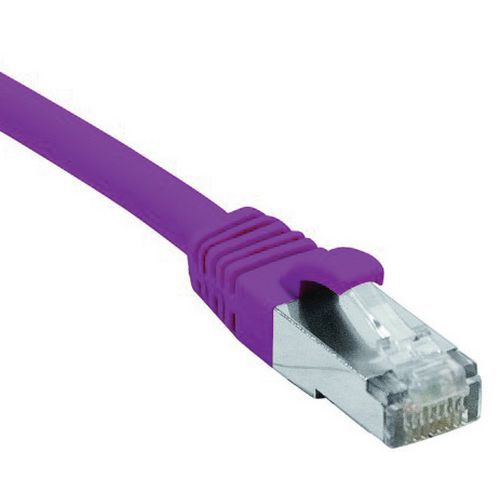 Netwerkkabel RJ45 CAT 6 F/UTP LSOH SNG paars 0.5 m