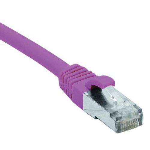 Cordon RJ45 catégorie 6 F/UTP LSOH snagless rose - 20 m