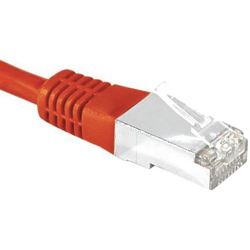 Netwerkkabel RJ45 DEXLAN CAT 6 S/FTP rood 1.5 m Netwerkkabel RJ45 DEXLAN CAT 6 S/FTP rood 1.5 m