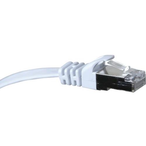 Netwerkkabel RJ45 plat CAT 6 U/FTP SNG wit 20 m Netwerkkabel RJ45 plat CAT 6 U/FTP SNG wit 20 m