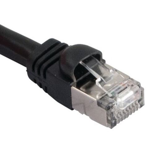 Netwerkkabel RJ45 VoIP CAT 6 S/FTP zwart 1 m