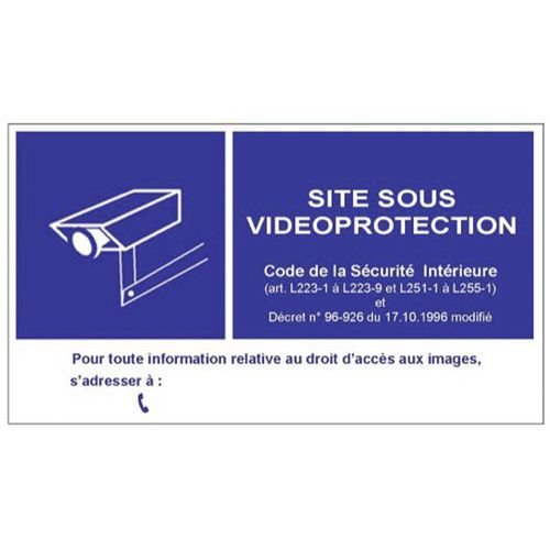 Signaliseringsbord PVC videobewaking muur