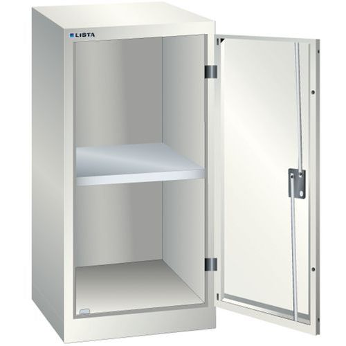 Armoire 1 porte 500x580x1000mm - 2 tablettes amovibles - Lista