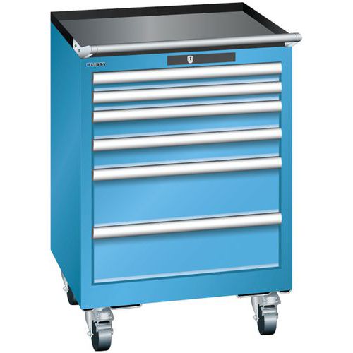 Verrijdbare ladekast 27x27E (bxdxh) 564x572x840 mm - Lista