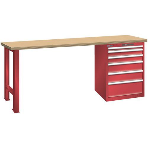 Établi 27x27E (LxPxH) 1500x700x890mm-Lista