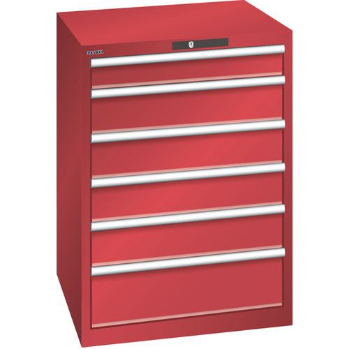 Ladekast 6 laden 36x36E - Draagvermogen 200 kg - Lista