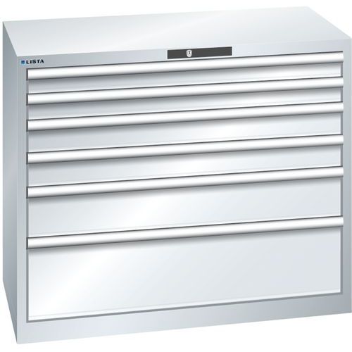 Armoire 6 tiroirs 1023x572x850mm - Capacité tiroir 75kg - Lista