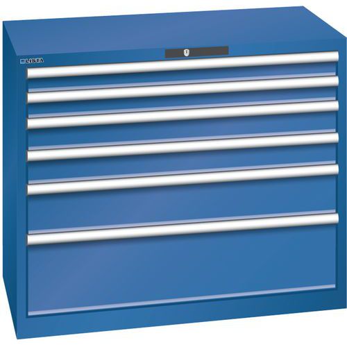 Armoire 6 tiroirs 1023x572x850mm - Capacité tiroir 75kg - Lista