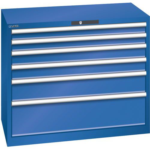 Armoire 6 tiroirs 1023x572x850mm - Capacité tiroir 75kg - Lista
