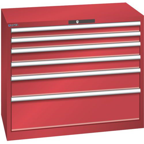 Armoire 6 tiroirs 1023x572x850mm - Capacité tiroir 200kg - Lista