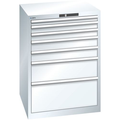 Ladekast 7 laden 36x36E - Draagvermogen 200 kg - Lista
