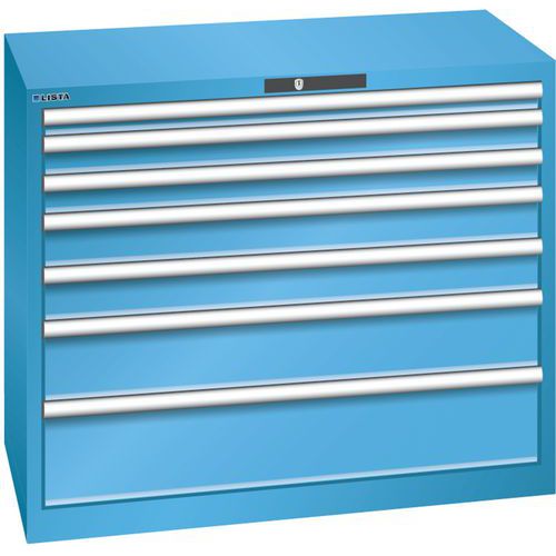 Armoire 7 tiroirs 1023x572x850mm - Capacité tiroir 75kg - Lista