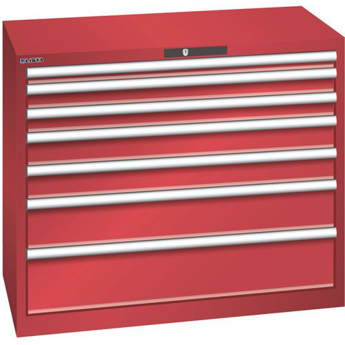 Armoire 7 tiroirs 1023x572x850mm - Capacité tiroir 75kg - Lista