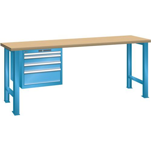 Werkbank 27x36E 4 laden - hoogte 890 mm - Lista