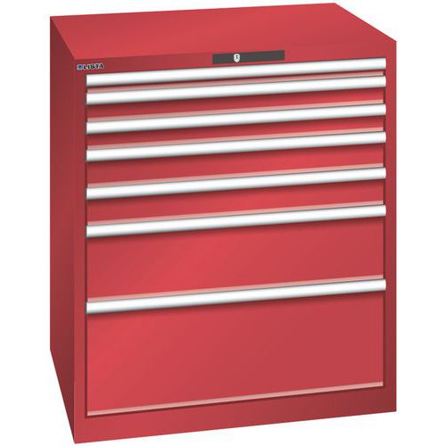 LadeLadekast 7 laden 45x36E - Hoogte 1000 mm - Lista
