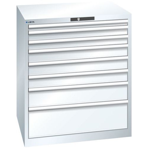 LadeLadekast 8 laden 45x36E - Hoogte 1000 mm - Lista