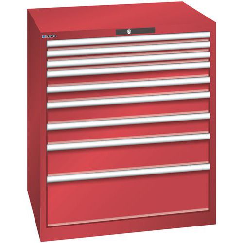 Ladekast 9 laden 45x36E - Hoogte 1000 mm - Lista