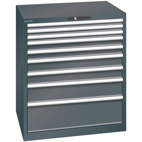 Ladekast 9 laden 45x36E - Hoogte 1000 mm - Lista