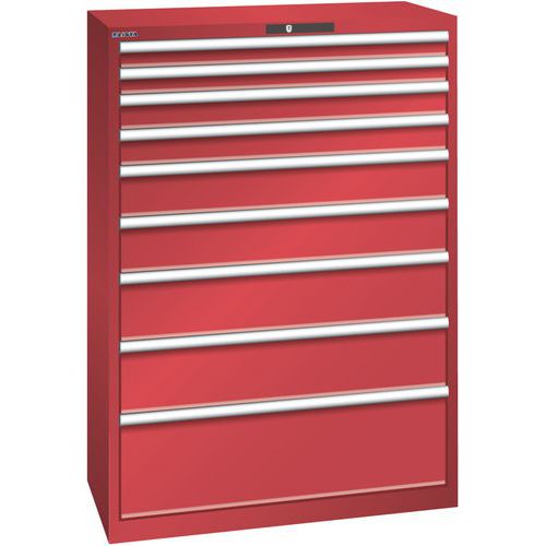 Armoire 9 tiroirs 1023x572x1450mm - Capacité 75 kg - Lista