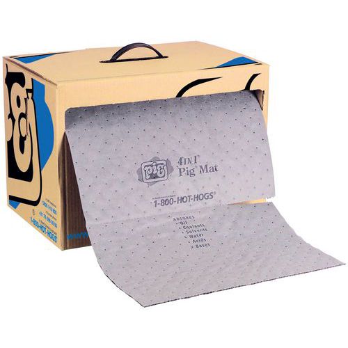 Universeel absorptiemiddel 4-in-1® SM - Voorgesneden, op rol met dispenser