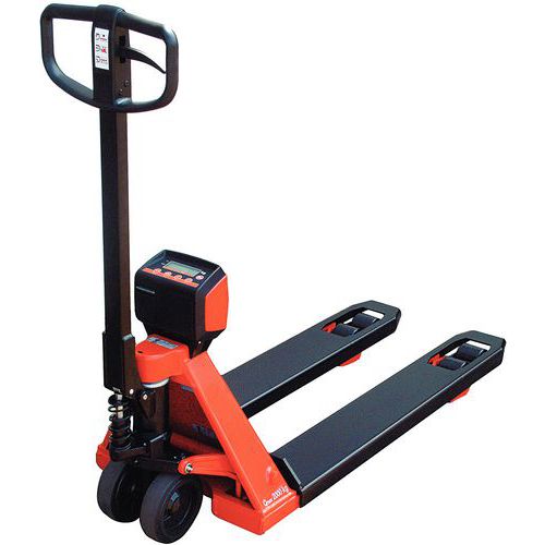 Transpalette manuel peseur LHM200SC Class III - Fourche longueur 1150 mm - Force 2000 kg