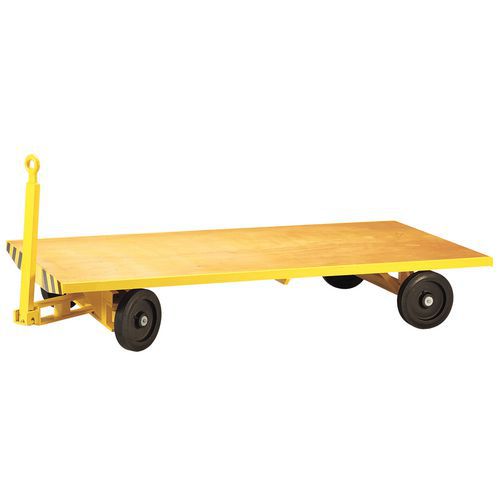 Aanhangwagen met enkel plateau - Laadvermogen 2000 kg - Plateau 1000 x 2000 mm