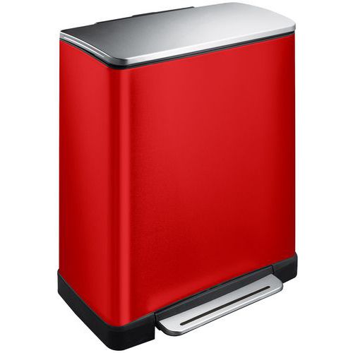 Poubelle à pédale E-Cube tri sélectif 28+18L_EKO