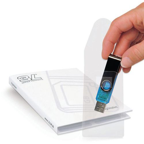 USB hoes 52.5x90mm met sluiting zelfklevend - Djois Made By Tarifold