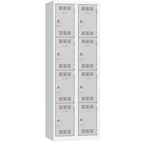 Meervaks garderobekast - 1 kolom - 2 vakken - Breedte 300 mm