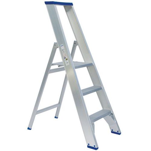 Industriële trapladder aluminium - enkelzijdig