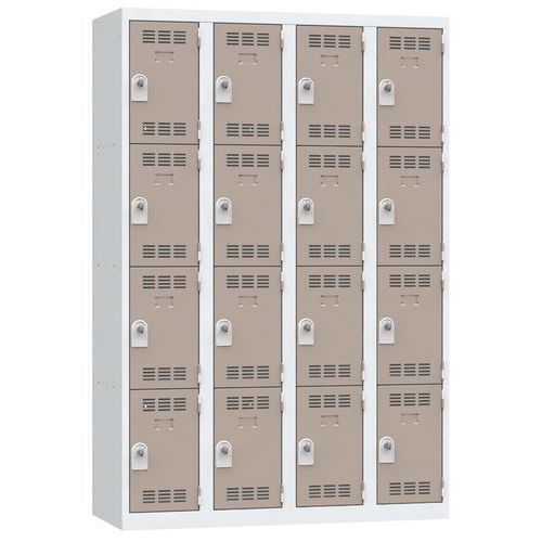 Meervaks garderobekast - 1 kolom - 2 vakken - Breedte 300 mm