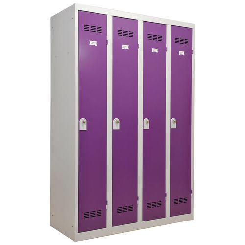 Vestiaire industrie propre - Largeur 300 mm - 4 colonnes - Vinco