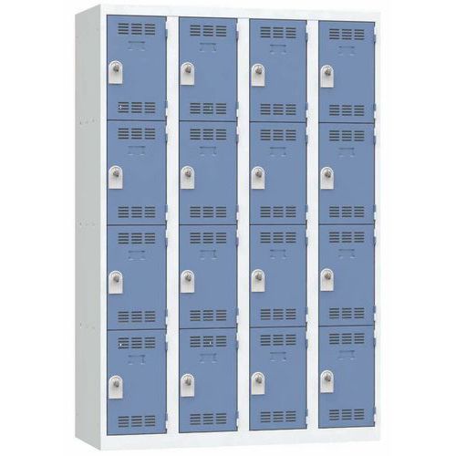 Meervaks garderobekast - 1 kolom - 2 vakken - Breedte 300 mm