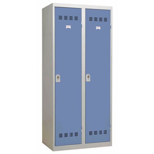 Garderobekast zware industrie - Breedte 400 mm - 2 kolommen - Vinco