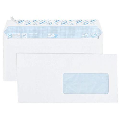 Envelop, wit 80 g - Doos van 500