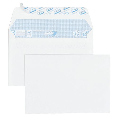 Envelop, wit 80 g - Doos van 500