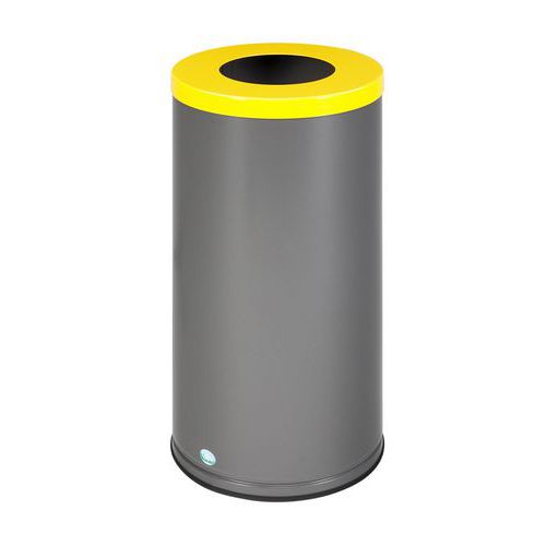 Afvalbak voor afvalscheiding - 70 l - metallic ijzer - VAR
