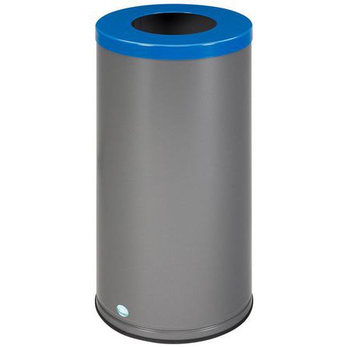 Afvalbak voor afvalscheiding - 70 l - metallic ijzer - VAR