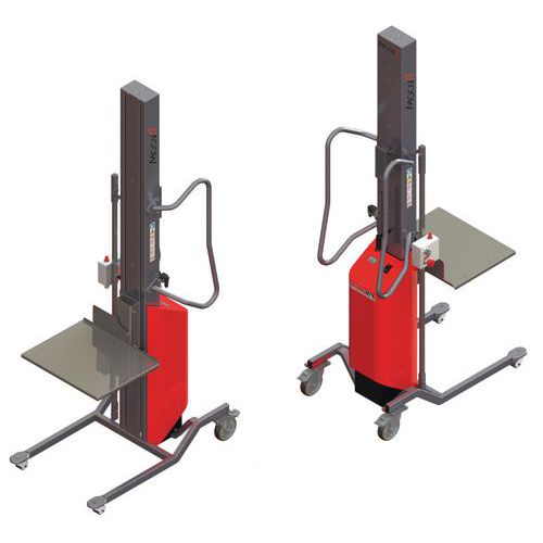 Gerbeur Moovit avec plateau à niveau constant inox - Capacité 80kg